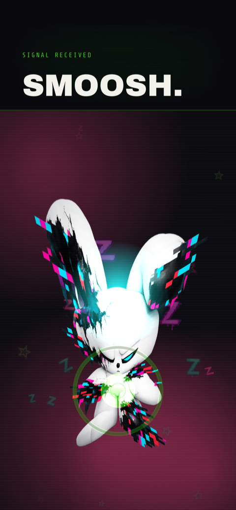 Smoosh him awake.